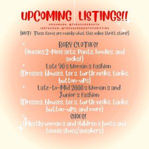 UPCOMING LISTINGS FROM TreasureBooth's Online Thrift Store!